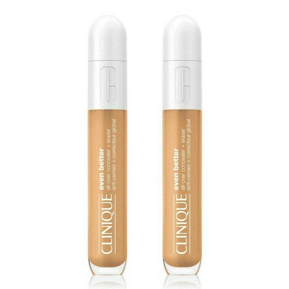Clinique Even Better All-Over Concealer Eraser WN 80 Tawnied Beige Lot 2 NEW